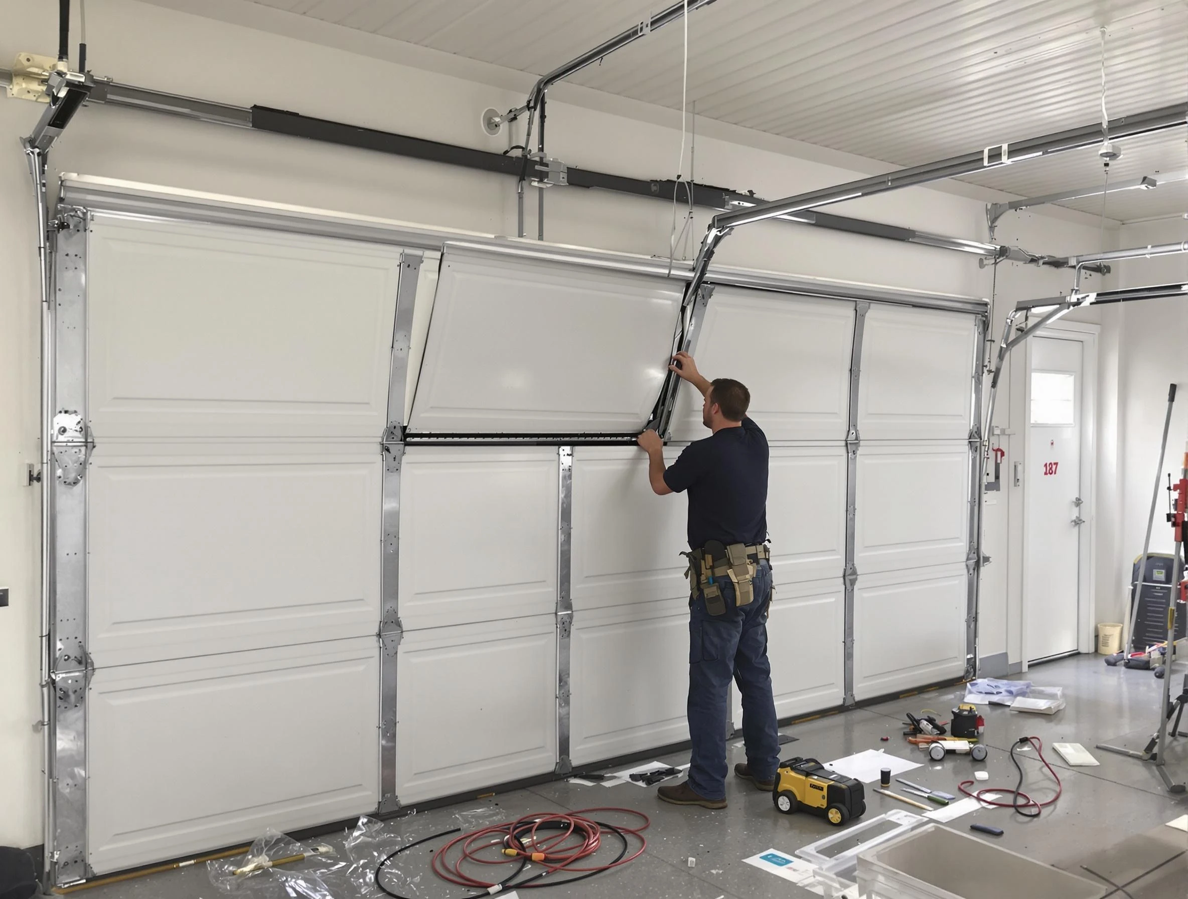 Garage Door Section Replacement in Danvers