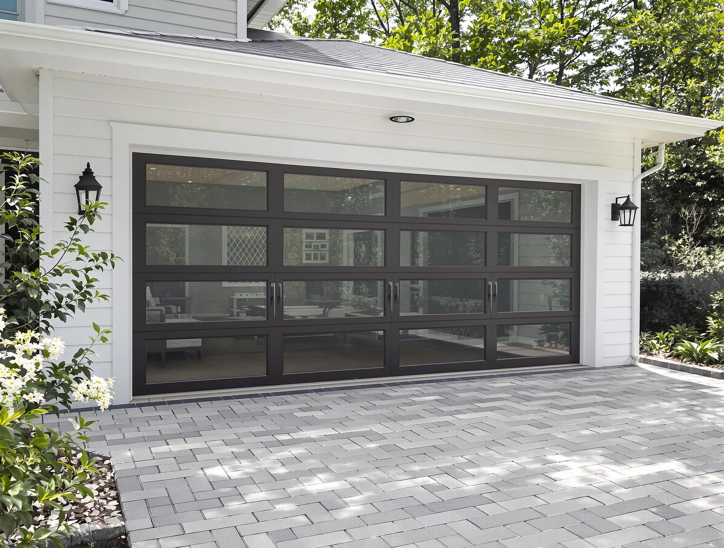 Danvers Garage Door Repair design specialist presenting custom garage door options to Danvers homeowner